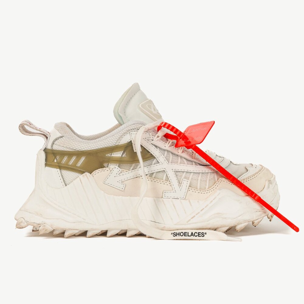 Off-White Odsy-1000 'White Light Grey' Platform Sneakers